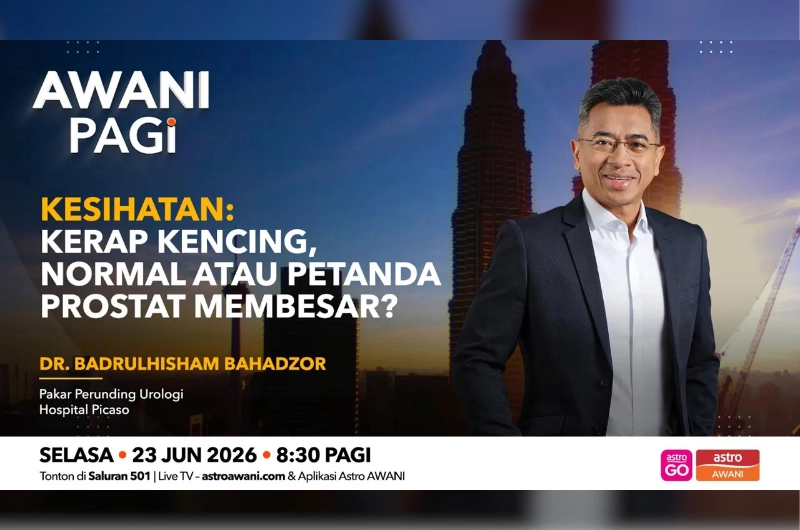 Lelaki kerap kencing disaran jalani pemeriksaan prostat - Pakar Urologi Hospital Picaso
